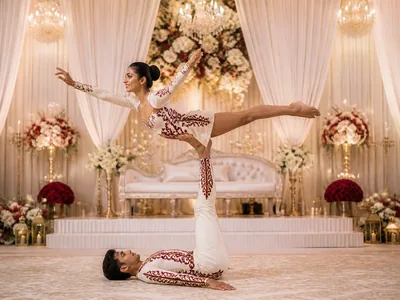 Acrobats wedding service visual — Kochi