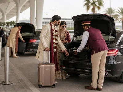 Airport Transfers wedding service visual — Kochi
