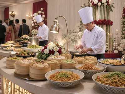 Asian Cuisine wedding service visual — Bangalore