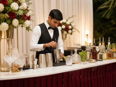 Bar Setup wedding service visual — Kochi