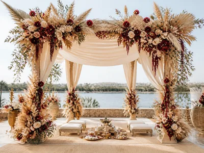 Boho Theme wedding service visual — Kochi