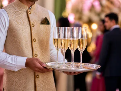 Champagne Service wedding service visual — Kochi