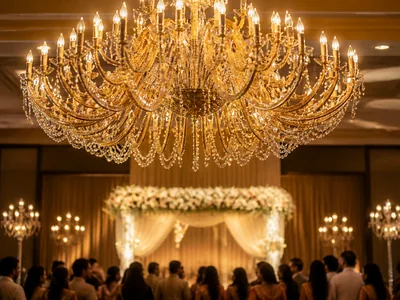 Chandeliers wedding service visual — Kochi
