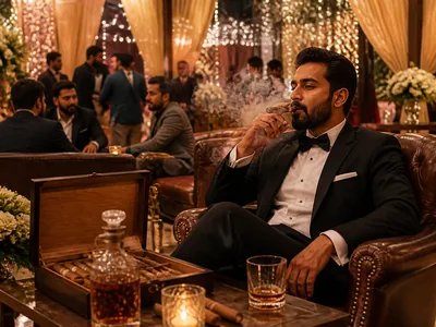 Cigar Lounge wedding service visual — Bangalore