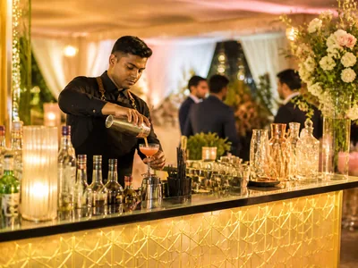 Cocktail Bar wedding service visual — Kochi