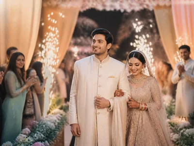 Couple Entry wedding service visual — Kochi