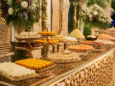Dessert Counters wedding service visual — Bangalore