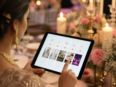 Digital Itinerary wedding service visual — Bangalore
