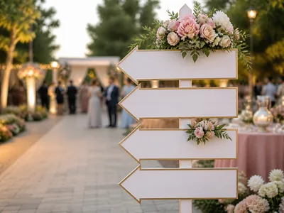 Direction Boards wedding service visual — Kochi