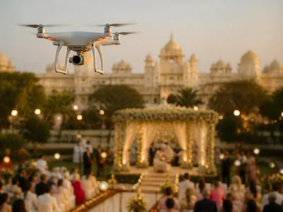 Drone Photography wedding service visual — Kochi