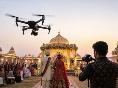 Drone Videography wedding service visual — Kochi