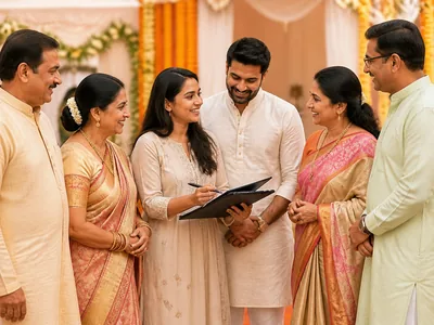 Family Coordination wedding service visual — Kochi