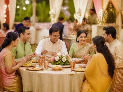 Family Dining wedding service visual — Bangalore
