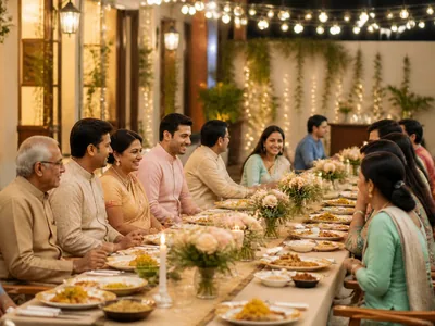 Family Dinner wedding service visual — Kochi