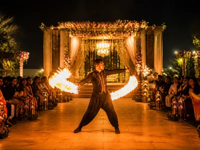 Fire Performances wedding service visual — Kochi