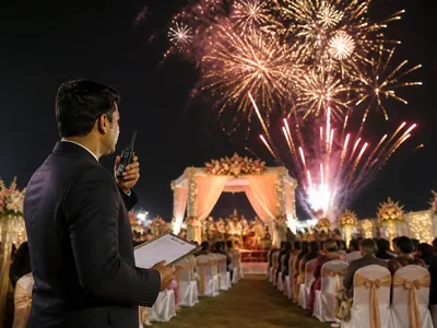Fireworks Coordination wedding service visual — Kochi