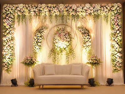 Floral Backdrop wedding service visual — Kochi