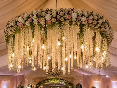 Floral Chandeliers wedding service visual — Kochi