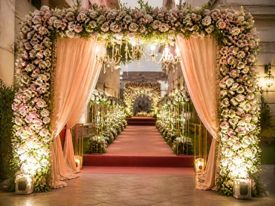 Floral Entry wedding service visual — Kochi