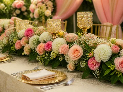 Floral Table Décor wedding service visual — Kochi