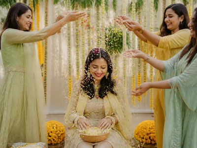 Flower Shower wedding service visual — Kochi