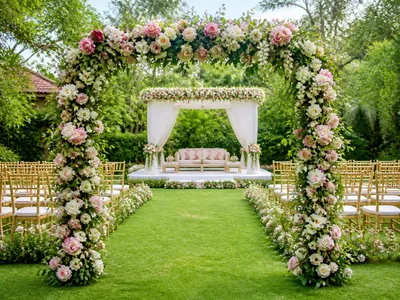 Garden Theme wedding service visual — Kochi