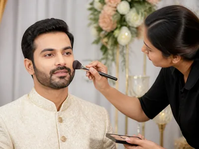 Groom Makeup wedding service visual — Kochi