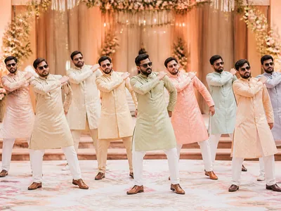 Groom Squad Choreography wedding service visual — Kochi