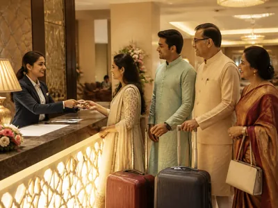 Guest Accommodation wedding service visual — Kochi