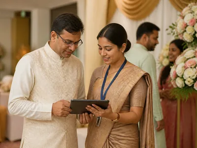Guest Assistance wedding service visual — Kochi