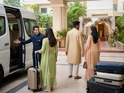 Guest Logistics wedding service visual — Kochi