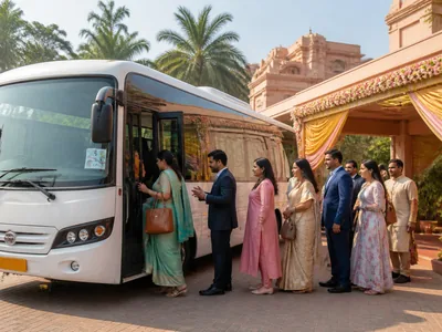 Guest Transportation wedding service visual — Kochi
