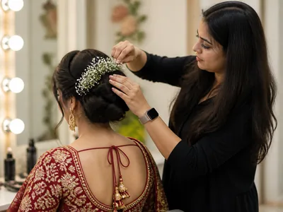 Hair Styling wedding service visual — Kochi