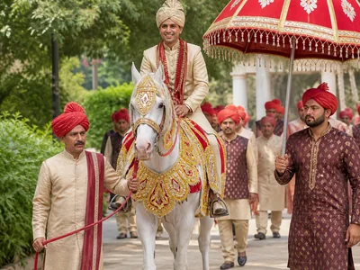 Horse Entry wedding service visual — Kochi