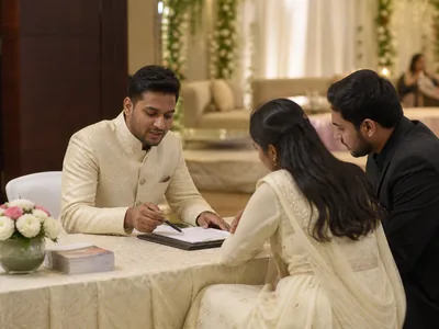 Hospitality Desk wedding service visual — Kochi