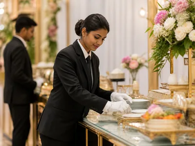 Hospitality Team wedding service visual — Kochi