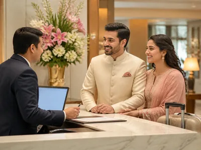 Hotel Booking wedding service visual — Kochi