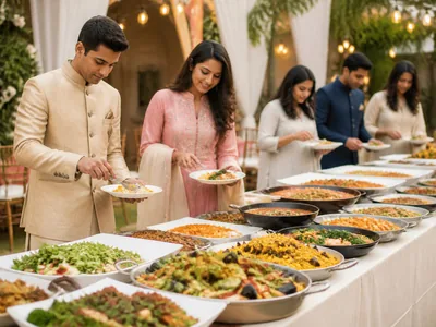 International Cuisine wedding service visual — Bangalore