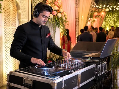 International DJ wedding service visual — Kochi