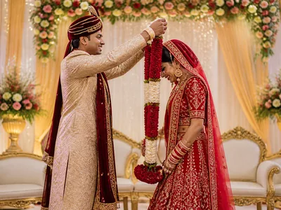 LED Varmala wedding service visual — Kochi