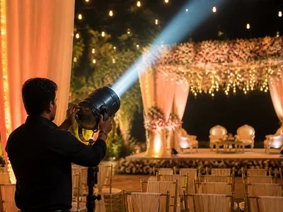 Lighting Production wedding service visual — Kochi