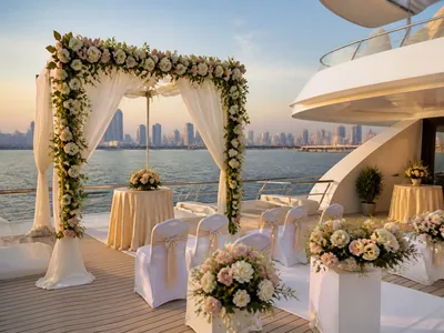 Luxury Yacht Events wedding service visual — Kochi