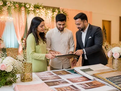 Material Collection wedding service visual — Kochi