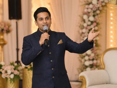 MC / Emcee wedding service visual — Kochi