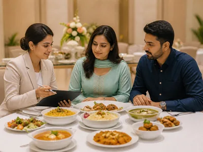 Menu Tasting wedding service visual — Bangalore