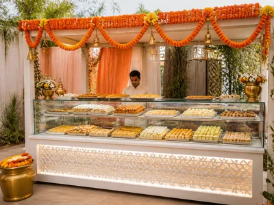 Mithai Counter wedding service visual — Kochi