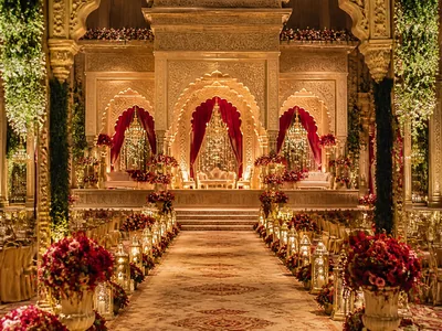 Palace / Royal Theme wedding service visual — Kochi