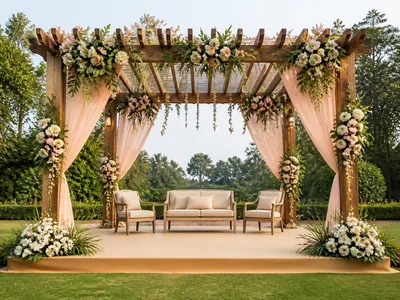 Pergolas wedding service visual — Kochi