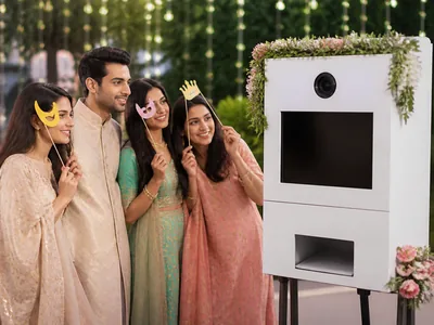 Photo Booth wedding service visual — Kochi