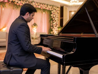 Pianist wedding service visual — Kochi